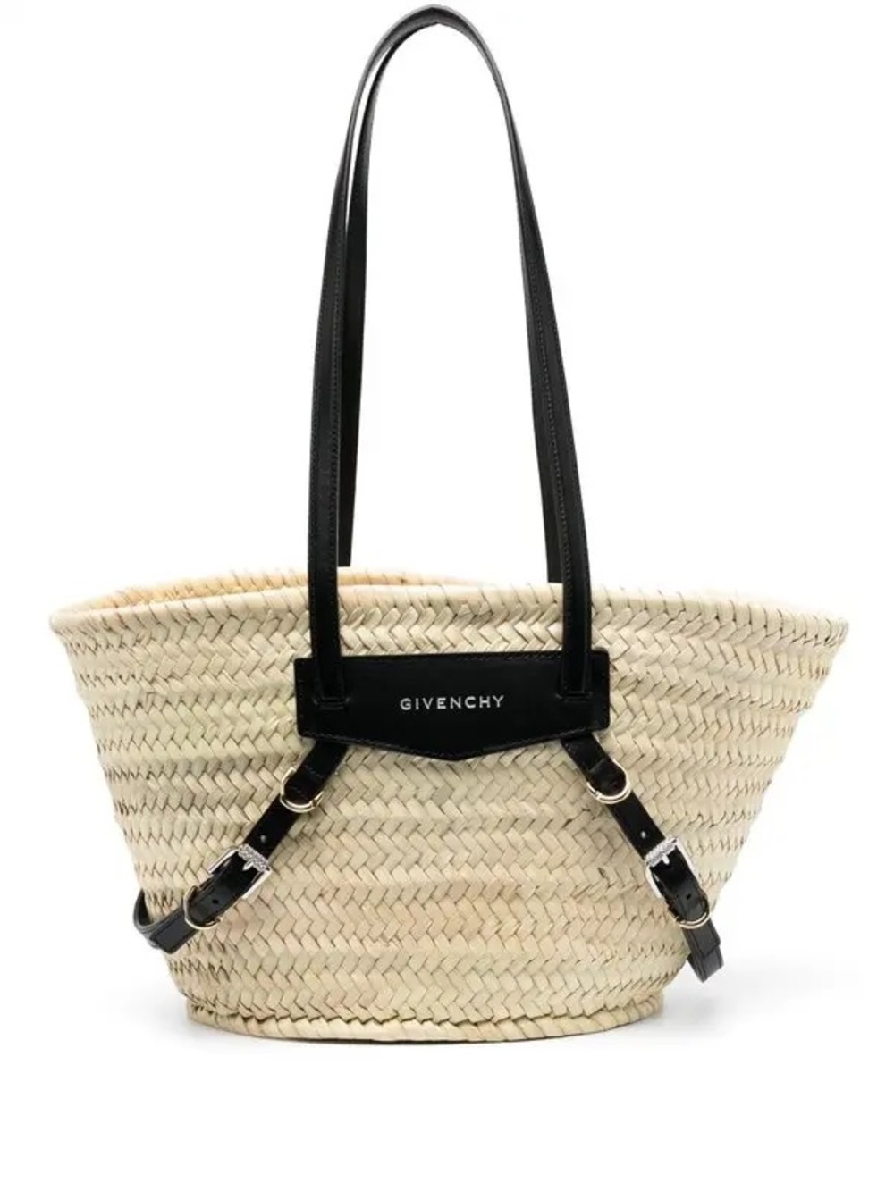Givenchy straw bag with leather straps. Brand new with tag and dust bag